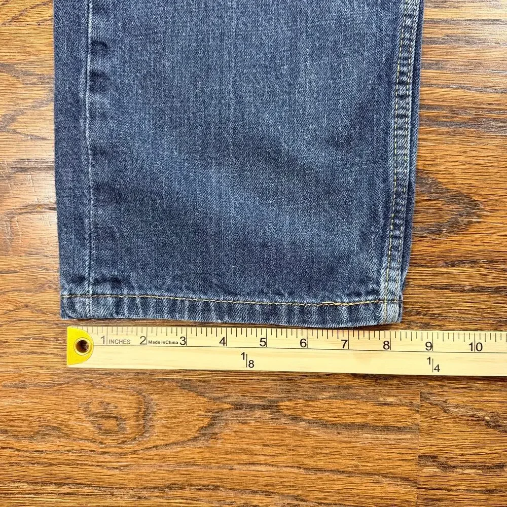 Levi's 505 Regular Fit Jeans Mens 38x32 Medium Wash Denim Straight Leg